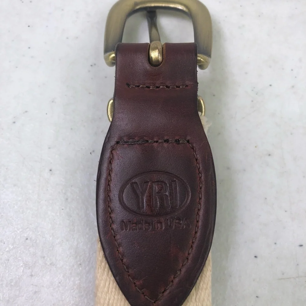 THE Thomas Platt Foundation Leather Cotton Belt